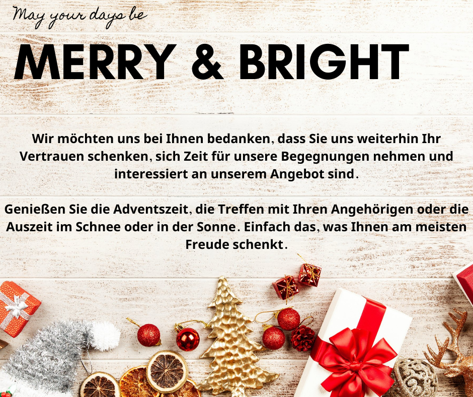 Das gesamte Team der SCHEELEN AG® wünscht Ihnen und Ihren Familien frohe Weihnachten und einen guten Start ins neue Jahr.  Unter folgendem Link finden Sie unseren Weihnachtsflash mit einem Rückblick auf 2021. Time for you (mailchi.mp)